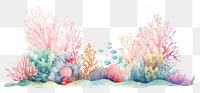 PNG Cute sparkle coral reef outdoors aquarium nature.