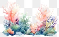 PNG Cute pastel coral reef outdoors nature water.