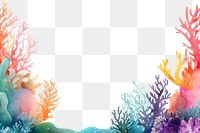 PNG Cute rainbow coral reef outdoors nature water.