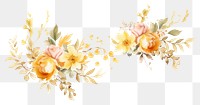 PNG Bouquet border frame painting pattern flower