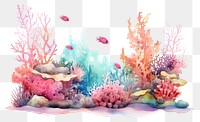 PNG Cute colorful coral reef outdoors aquarium nature.