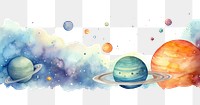 PNG Cute planetarium space universe creativity.