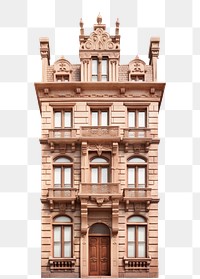 PNG  Tall american sandstone apartment architecture building window.