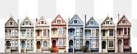 PNG  Sanfrancisco row houses architecture building neighbourhood.