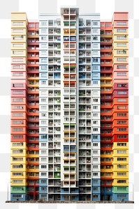 PNG  Colorful Hongkong apartment building architecture city neighbourhood.
