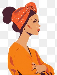 PNG Feminism turban adult white background.