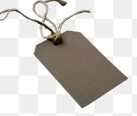 PNG Label tag mockup crumpled textured hanging.