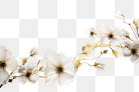 PNG Ink gold flowers blossom plant petal
