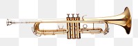 PNG  Isolated trumpet horn white background performance.