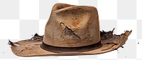 PNG Panama hat with burnt white background headwear sombrero.