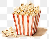 PNG Popcorn and movie film snack food red.