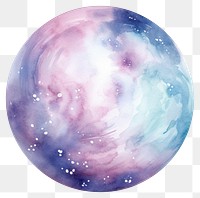 PNG Metaverse in Watercolor style astronomy universe planet.