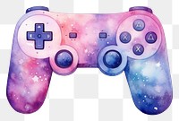 PNG  Joystick in Watercolor style white background electronics technology.