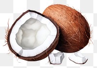 PNG  Coconut accessories furniture accessory. AI generated Image by rawpixel.