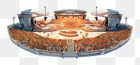 PNG Concert arena architecture amphitheatre amphitheater. AI generated Image by rawpixel.