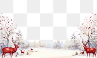 PNG Christmas theme border outdoors nature mammal. AI generated Image by rawpixel.