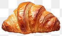 PNG  Croissant food white background viennoiserie. AI generated Image by rawpixel.