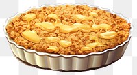 PNG  Apple crumble dessert food cake. AI generated Image by rawpixel.