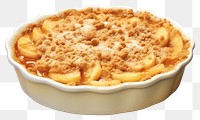 PNG  Apple crumble dessert food pie. AI generated Image by rawpixel.