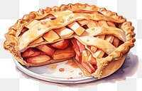 PNG Apple pie dessert plate food. AI generated Image by rawpixel.