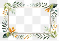 PNG  Leavf frame backgrounds pattern plant. AI generated Image by rawpixel.