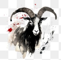 PNG Goat chinese zodiac livestock animal mammal. AI generated Image by rawpixel.