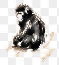 PNG Monkey chinese zodiac monkey wildlife mammal. AI generated Image by rawpixel.