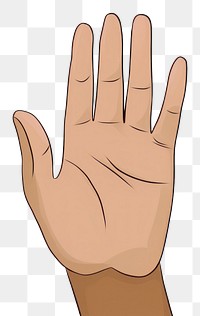 PNG Peace sign hand raised cartoon finger line. AI generated Image by rawpixel.