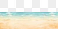 PNG Beach scenery in summer landscape outdoors horizon. AI generated Image by rawpixel.