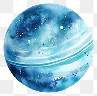 PNG  Galaxy element of planet in Water color style astronomy sphere galaxy.