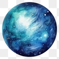 PNG  Galaxy element of planet in Water color style astronomy universe galaxy.