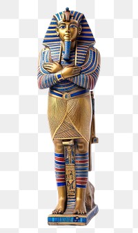 PNG Pharaoh sculpture figurine statue.