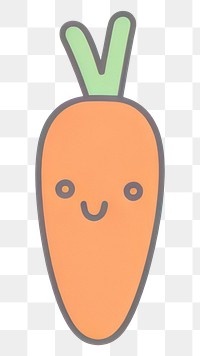 PNG Carrot vegetable food anthropomorphic.