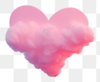 PNG Heart shaped on sky sunset cloud pink. AI generated Image by rawpixel.