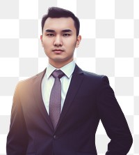 PNG Young handsome Korean entrepreneur portrait blazer adult. AI generated Image by rawpixel.