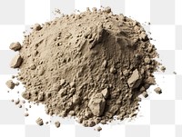 PNG Clay powder soil white background ingredient.