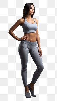 PNG Spandex adult woman gray.
