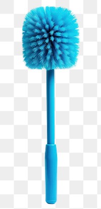 PNG  Toilet brush toothbrush white background turquoise