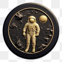 PNG  Astronaut money space gold. AI generated Image by rawpixel.