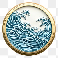 PNG  Jewelry pattern locket wave. AI generated Image by rawpixel.