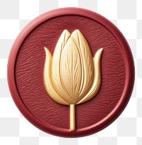 PNG  Tulip tulip white background wax seal. AI generated Image by rawpixel.