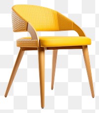 PNG Chair featuring furniture armchair yellow.