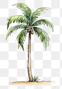 PNG  A palm tree sketch plant arecaceae.