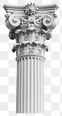 PNG Bas-relief a doric pillar sculpture texture architecture column white