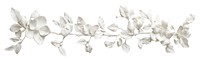 PNG Bas-relief a magnolia garland sculpture texture white plant accessories.