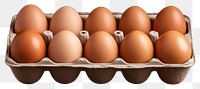 PNG  Cardboard container egg food arrangement. AI generated Image by rawpixel.