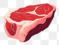 PNG A Marbled prime beef steak meat food white background.