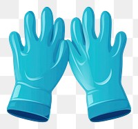 PNG Blue gloves white background protection clothing.