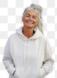 PNG Hoodie portrait clothing sweater.