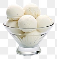 PNG A cup of icecream balls dessert white food.